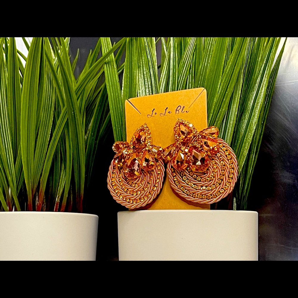 Le La Blu earrings Rose gold